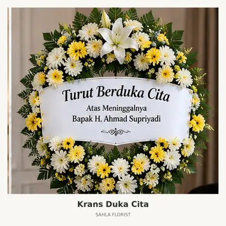 Krans Bunga Duka Mayjen Sungkono