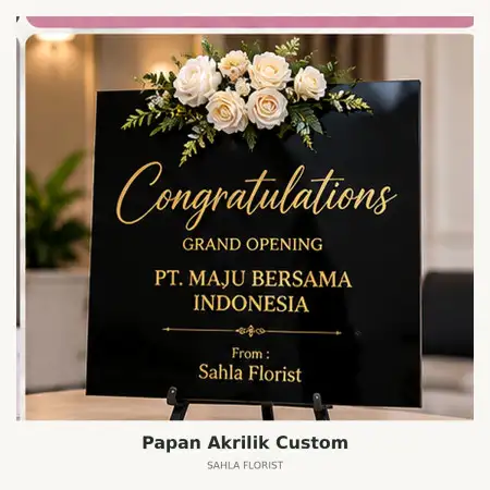 Papan Bunga Akrilik Mayjen Sungkono